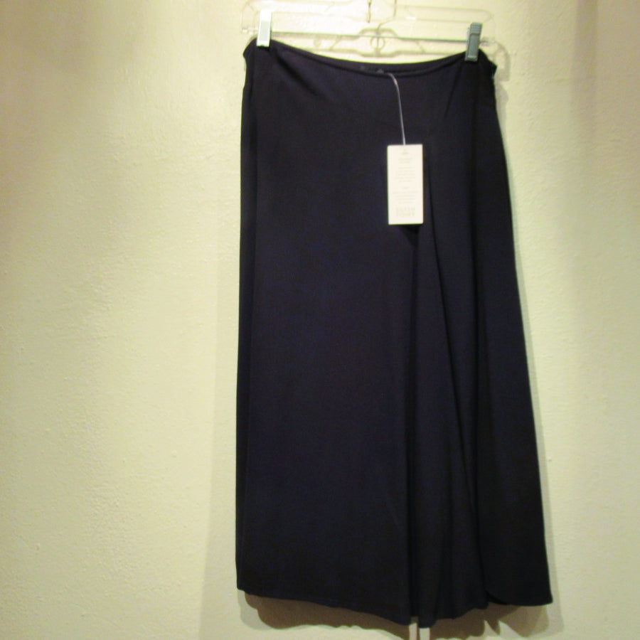 Eileen Fisher Navy Rayon Long Skirt