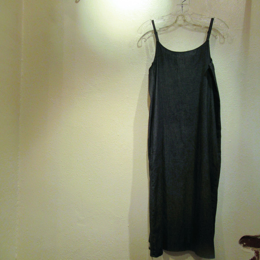 Eileen Fisher Black Denim S L Dress