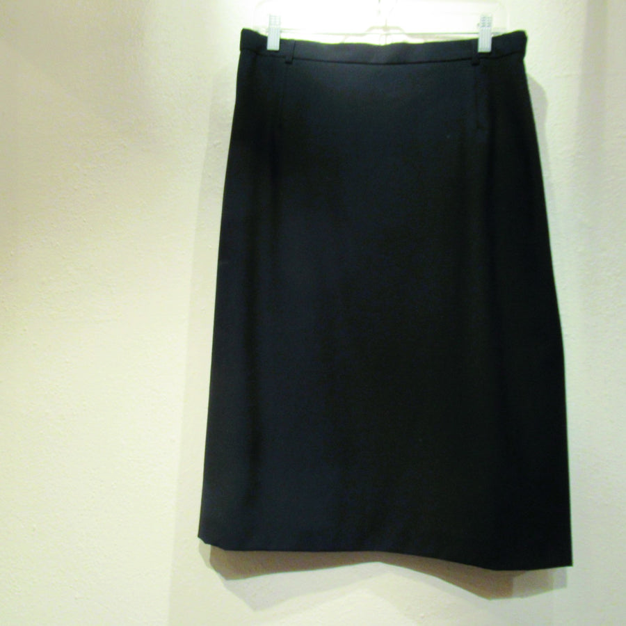 Escada Black Wool Skirt