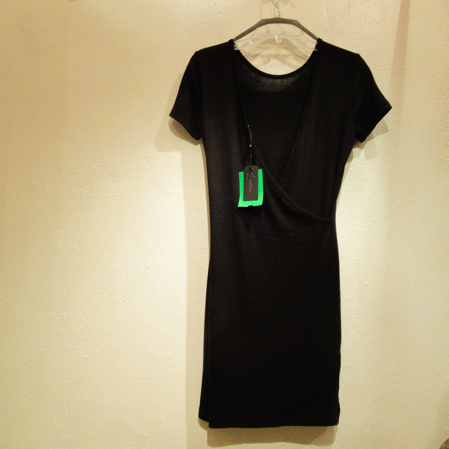 Rag & Bone Black Rayon blend Knit S S Dress