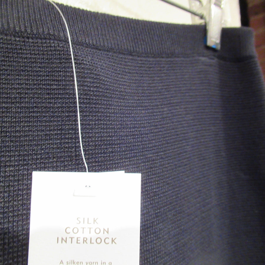 Eileen Fisher Black Silk blend Knit Skirt