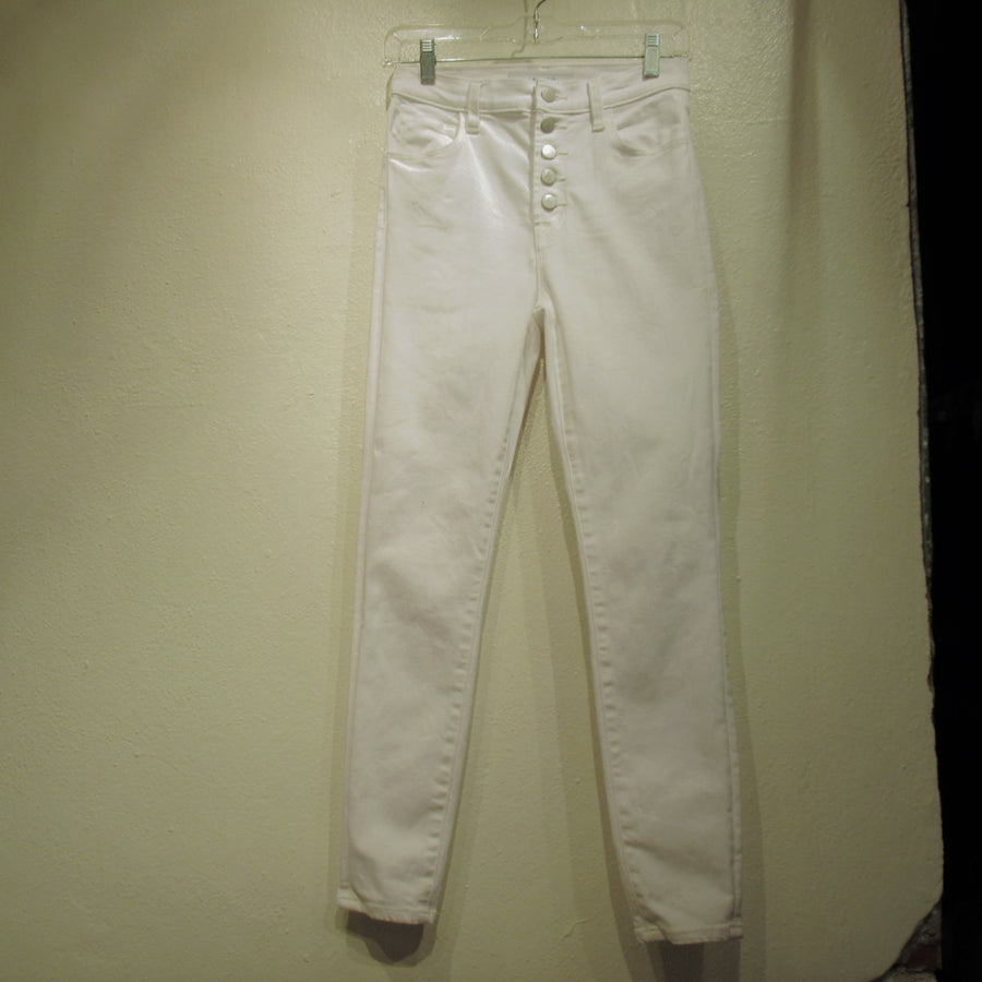 J Brand White High rise Ankle Jeans