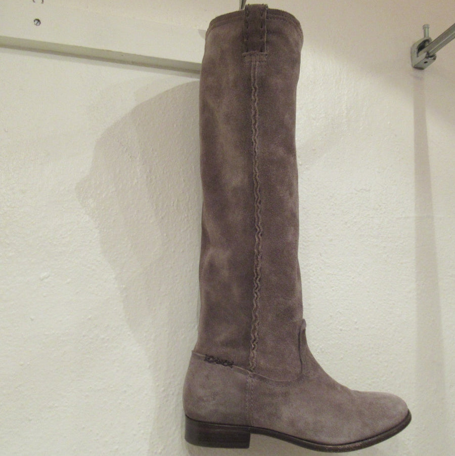 Frye Taupe Suede Knee boots