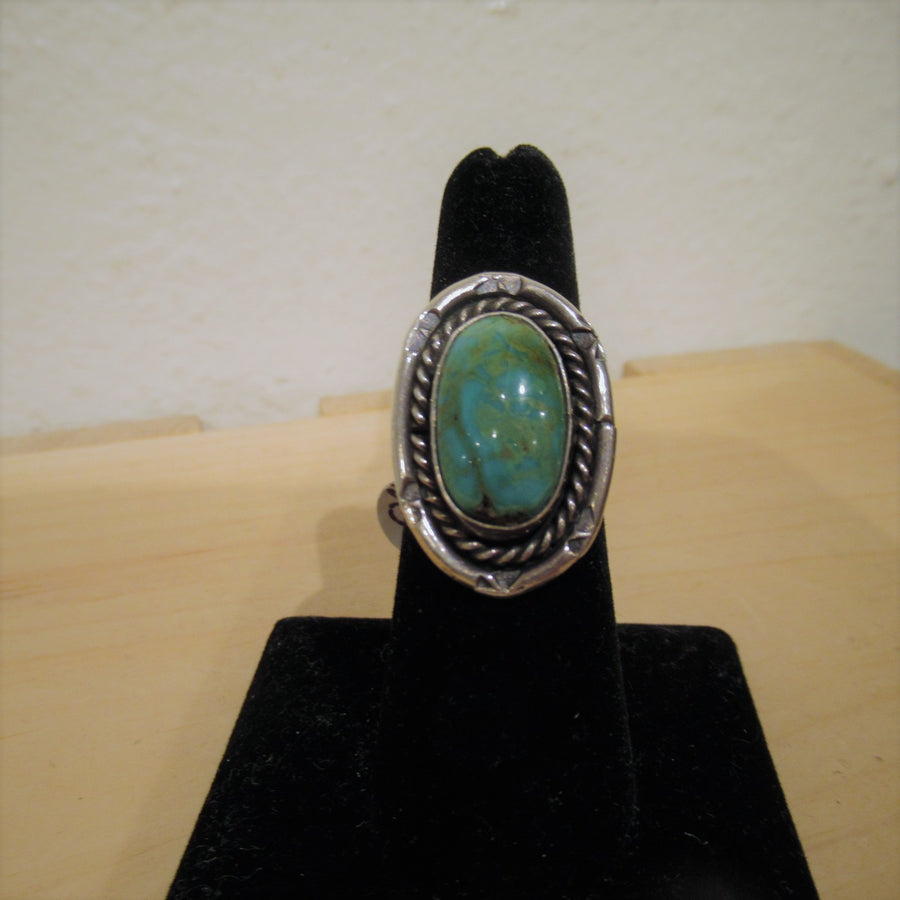 Sterling silver 925 Oval Turquoise Ring
