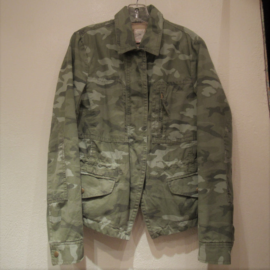 Gap Olive Cotton Camoflage Jacket