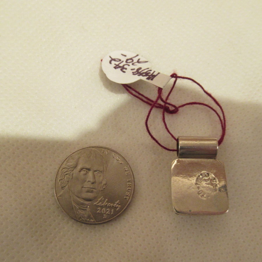 Sterling silver 925 Square Sodalite Small Slider pendant