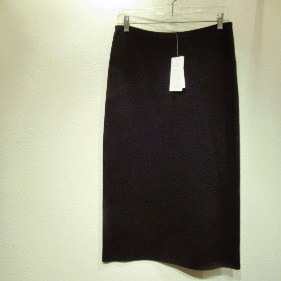 Eileen Fisher Black Silk blend Knit Skirt