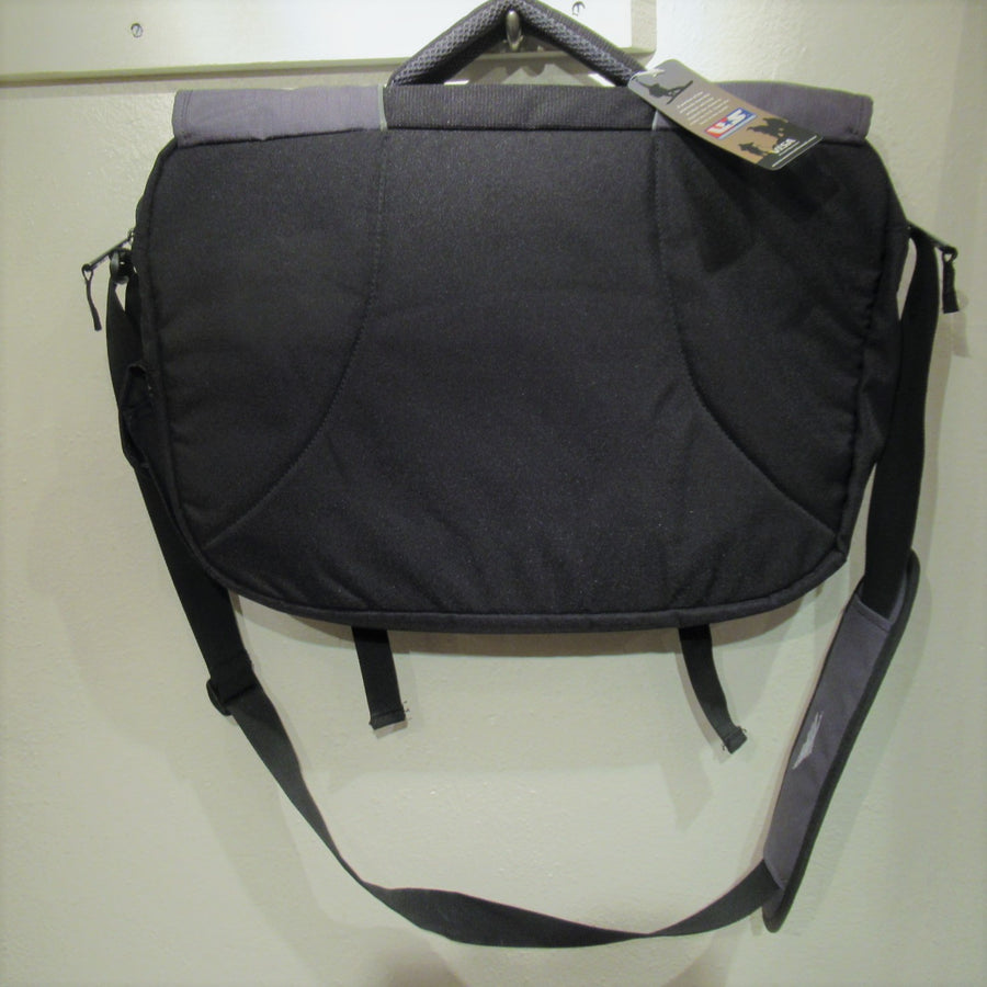 High Sierra Black Fabric Colorblock Messenger bag