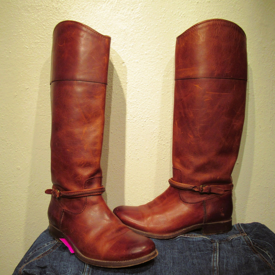 Frye Brown Leather Knee boots