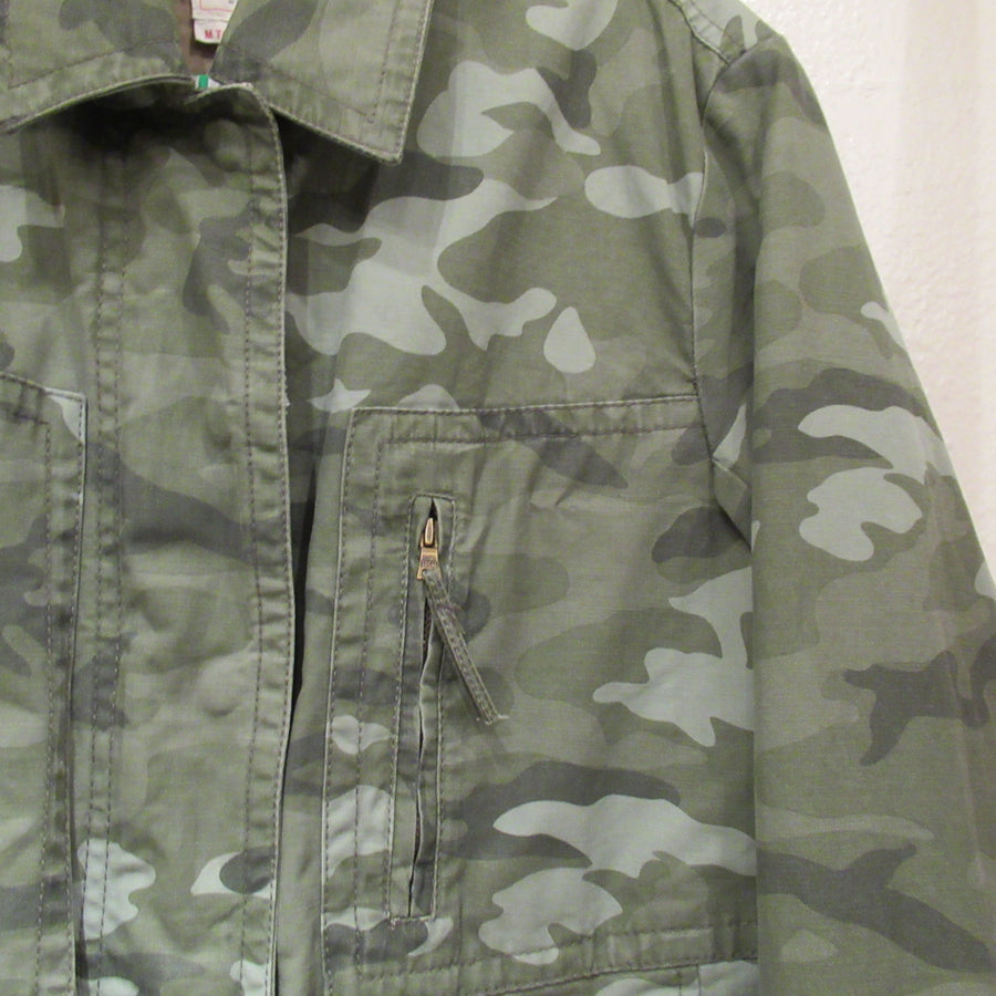 Gap Olive Cotton Camoflage Jacket
