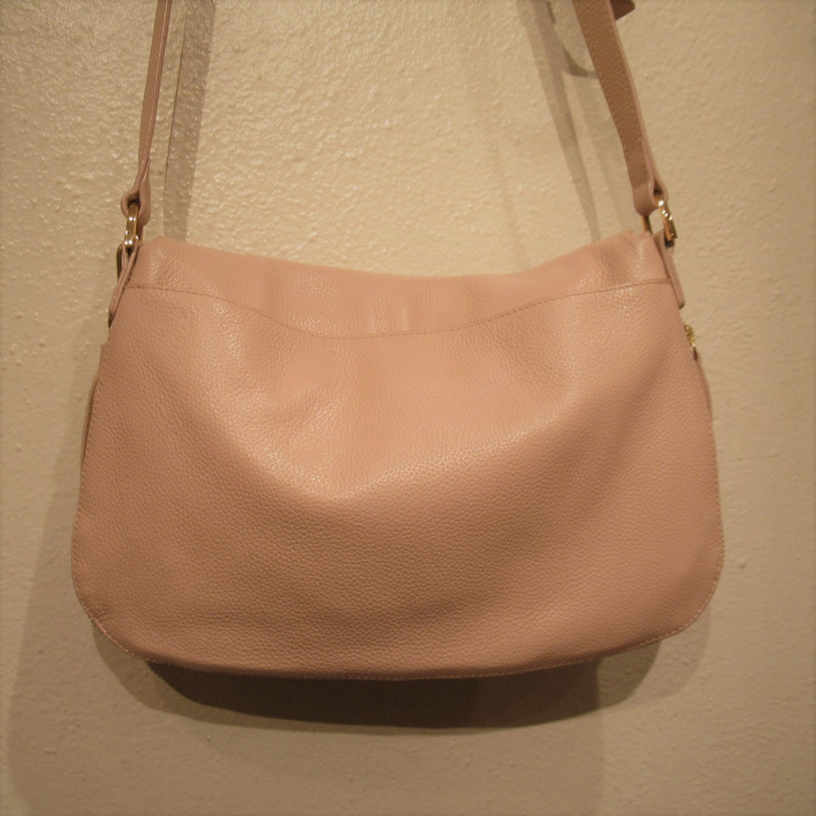 Nordstrom Ballet pink Leather Pebbled Tassel Shoulder bag