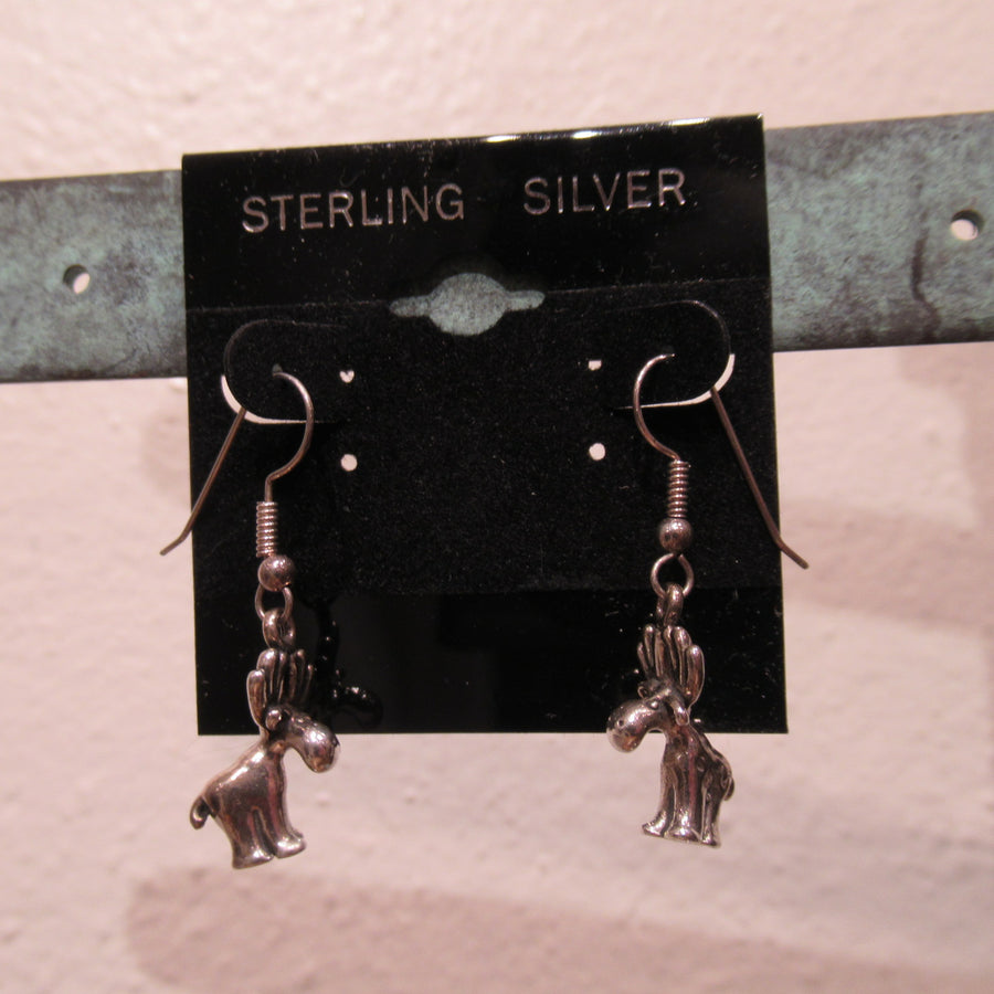 Sterling silver Moose Wire dangle earrings