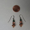 Sterling silver Beaded Peach Wire dangle earrings - Clotheshorse Boutique