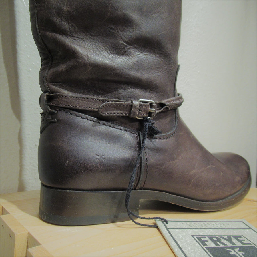 Frye Dk brown Leather Oiled Knee boots
