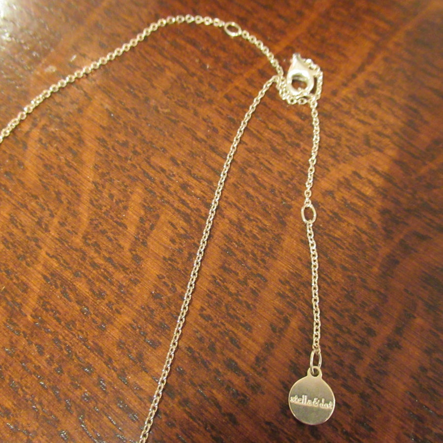 Sterling silver Rectangular Thin Stella & Dot 16 in Chain necklace