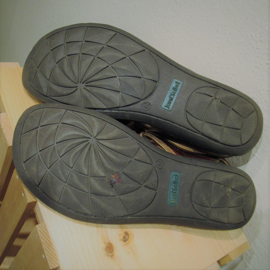 Josef Seibel British tan Leather Fisherman Sandals
