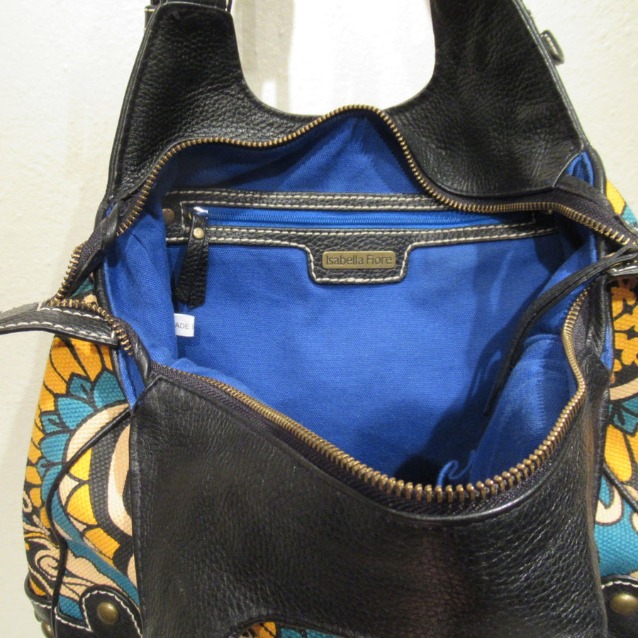Womens Bag Leather Shoulder Black Top Handle Large Purse Handbag LE TANNEUR  | eBay