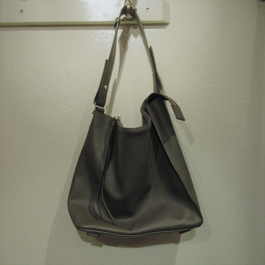 All Saints Brown Leather Pebbled Shoulder bag Clotheshorse Consignment Boutique All Saints Brown Leather Pebbled Shoulder bag Clotheshorse Consignment Boutique