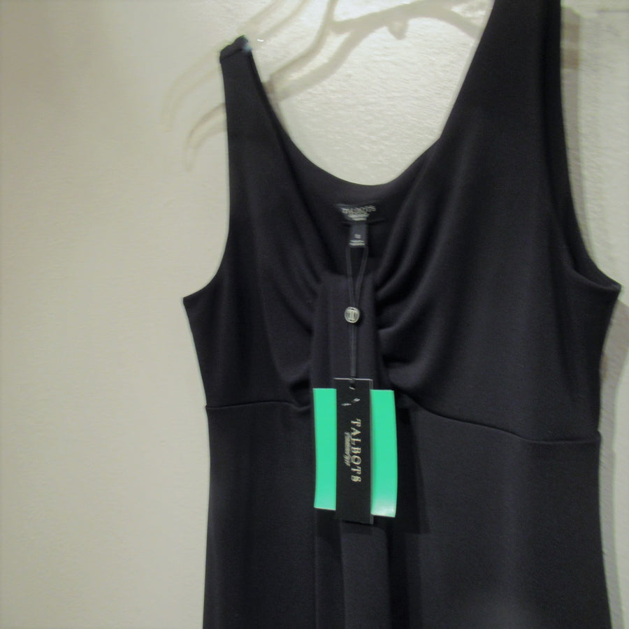 talbots black dress Velvet Sequin Neckline Sheath Perfect for every occasion Dot Mesh & Ponte Fit