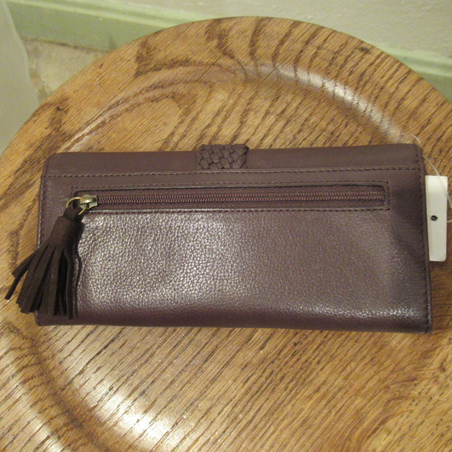 Nordstrom Dk brown Leather Envelope wallet