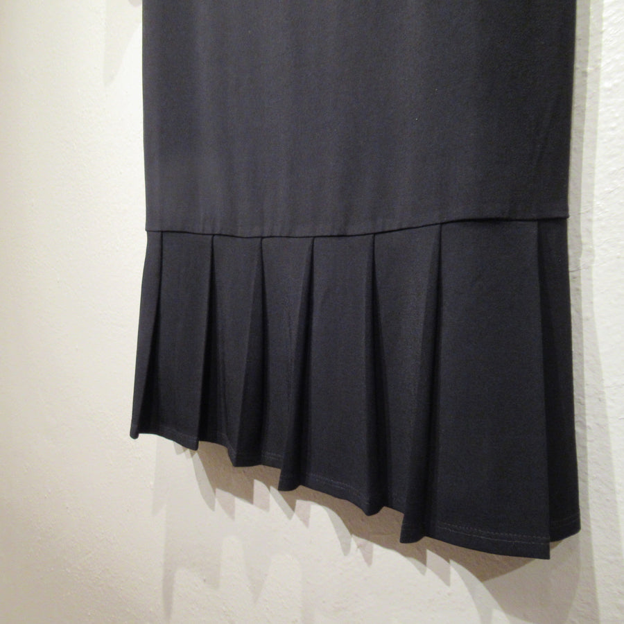 White House Black Market Black Polyester Knit 3/4 Dress