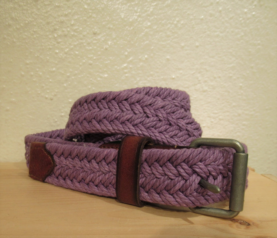 Eddie Bauer Purple Cotton Woven Belt