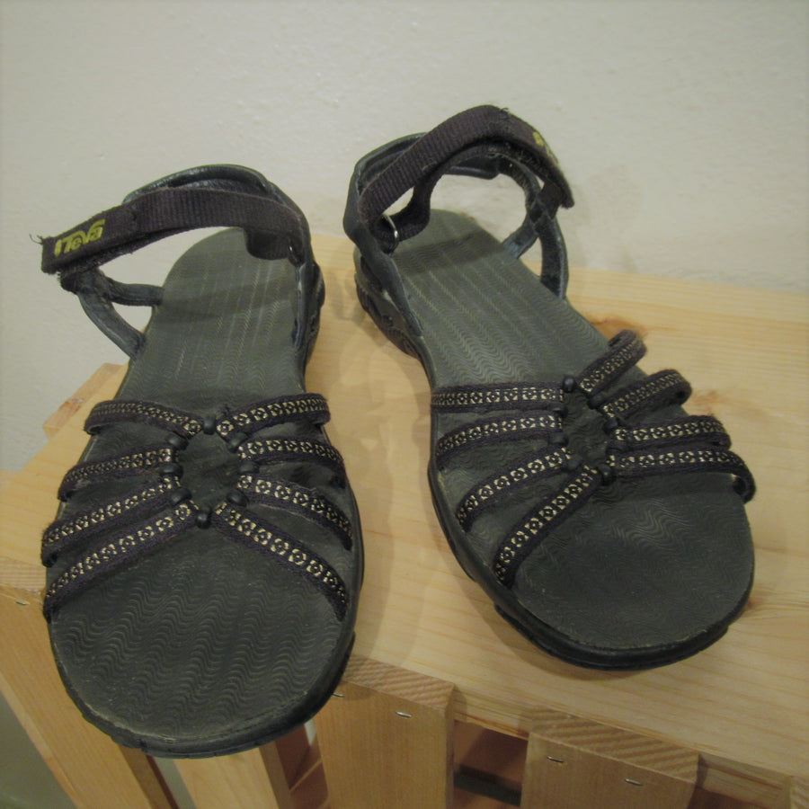 Teva Black Fabric Sandals