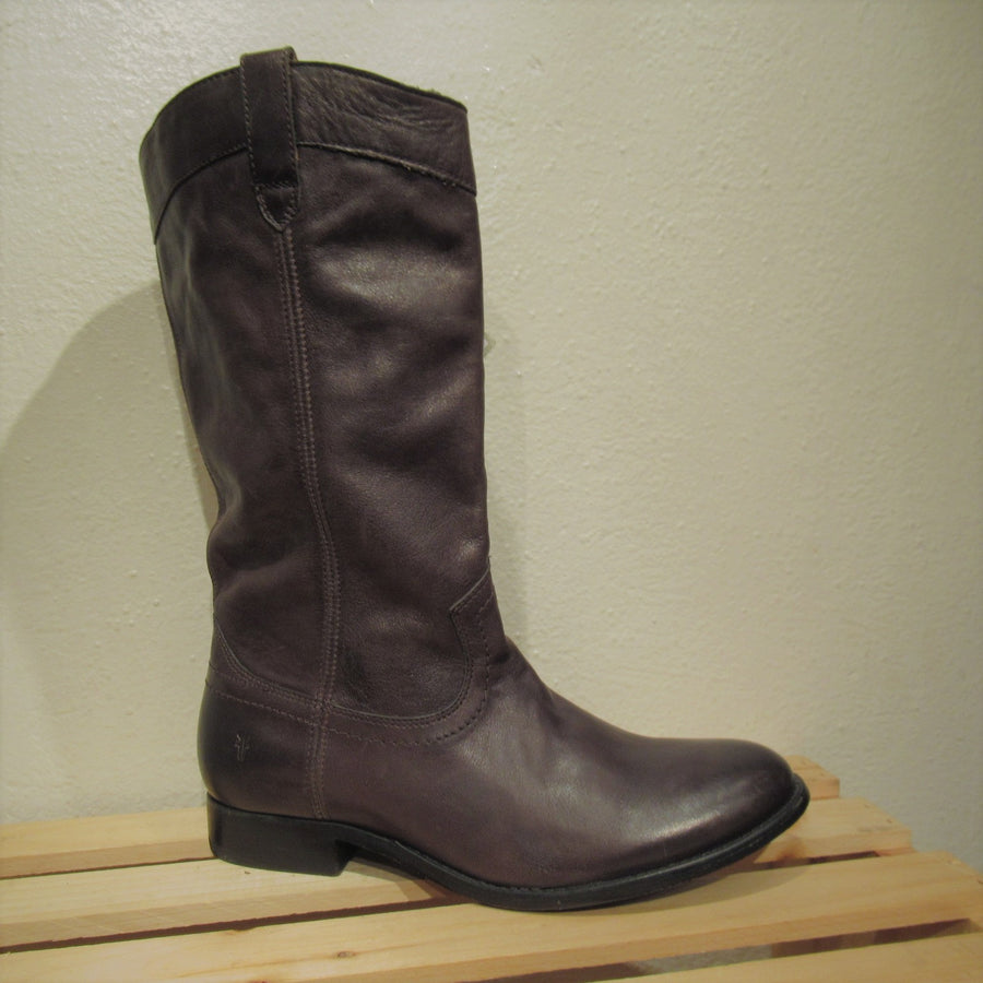 Frye Gray Leather Knee boots