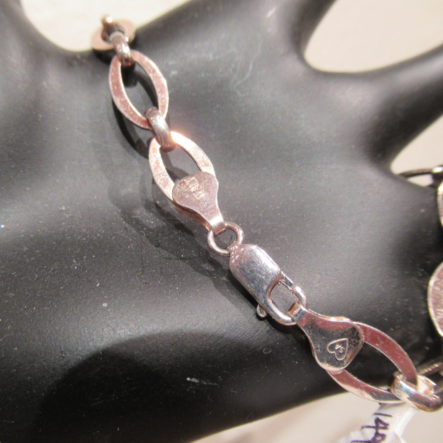 Sterling silver Oval Chain bracelet