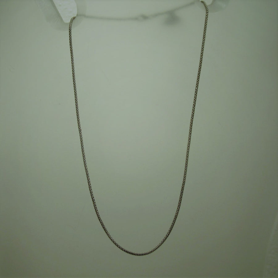 Sterling silver 18 in Popcorn Chain necklace